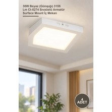 Yenilig 4 Adet CT-5274B Sıva Üstü Kare LED Panel – 30W Beyaz (Günışığı) 3155 Lm CT-5274 Sıvaüstü Armatür Surface Mount Iç Mekan