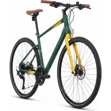 Carraro Sportive 328C Hd Fren 18 Vites 28 Jant Şehir Bisikleti Mat Koyu Yeşil Sarı Kahve 44 Kadro