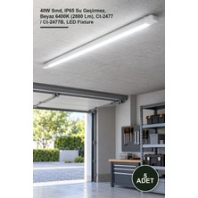 Yenilig 5 Adet LED Etanj Armatür – 40W Smd, IP65 Su Geçirmez, Beyaz 6400K (2880 Lm), CT-2477 / CT-2477B, LED Fixture