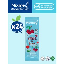 Mixmey Vişne Meyve Barı 24 Adet | Sağlıklı Atıştırmalıklar – Vegan, Glutensiz, Koruyucusuz (20GR X 24 ADET)