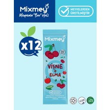 Mixmey Vişne Meyve Barı 12 Adet | Sağlıklı Atıştırmalıklar – Vegan, Glutensiz, Koruyucusuz (20GR X 12 ADET)