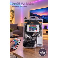 Yenilig 4 Adet Rgb Şerit LED Seti CT-4557 – 5 Metre Rgb LED 96 Renk, Trafo ve Kumanda, Iç Mekan Dekoratif Aydınlatma, LED Strip