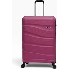 Away Dalgalı Model Büyük Boy Mor Valiz