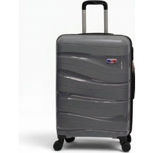 Away Dalgalı Model Orta Boy Antrasit Valiz