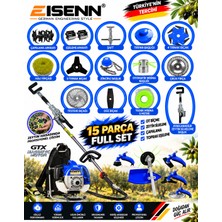 Eisenn LANDPRO-F850 15 Parça Full Set Sırt Tipi Zeytin Silkeme Hasat Toplama +Çapalama Gtx Seri Tırpan Motoru