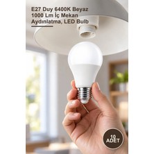 Yenilig 10 Adet CT-4266B CT-4266 12W LED Ampul – E27 Duy 6400K Beyaz 1000 Lm Iç Mekan Aydınlatma, LED Bulb