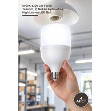 Yenilig 4 Adet CT-4262 55W E27 Beyaz LED Ampul – 6400K 4300 Lm Torch Tasarım, Iç Mekan Aydınlatma, High Lumen LED Bulb