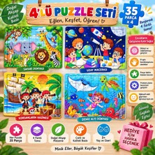 Neslinin Eli 25X20 35 Parçalı 4'lü Puzzle Seti