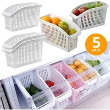 Silky Real Buzdolabı Sepeti Dolap Içi Düzenleyici Sepet Organizer 5 Adet