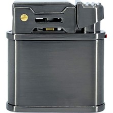 Chief Retro Füme Rengi Metal Benzinli Çakmak
