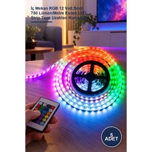 Yenilig 5 Adet CT-4545 Şerit LED – Iç Mekan Rgb 12 Volt Smd 750 Lümen/metre Esnek LED Strip Tape Uzaktan Kumanda