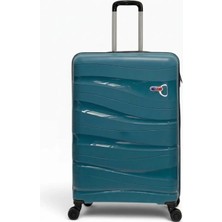 Away Dalgalı Model Büyük Boy Petrol Valiz