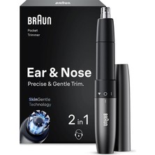 Braun EN20 Kulak ve Burun Düzeltici, Cep Boyutu, Çift Bıçak, Skingentle