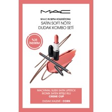 M.A.C In Sepia Koleksiyonu: Satin Soft Pembe Dudak Kombo Seti