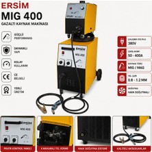 Ersim Gaz Altı Kaynak Makinası Ersim 400 Amper Trifaze Gazaltı Kaynak Makinası Caddyli