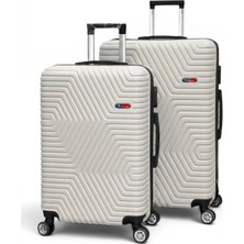 Away Dc Model 2’li Orta Boy + Büyük Boy Taş Valiz Seti