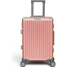 Away Alüminyum Rosegold Kabin Boy Valiz