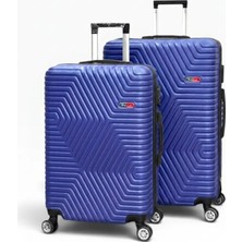 Away Dc Model 2’li Orta Boy + Büyük Boy Çivit Mavisi Valiz Seti