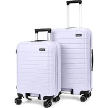 Away Prime Model 2’li Kabin Boy + Orta Boy Pastel Gri Seti