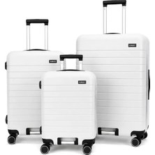 Away Prime Model 3’lü Kabin Boy + Orta Boy + Büyük Boy Beyaz Seti