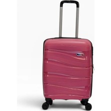 Away Dalgalı Model Kabin Boy Fuşya Valiz
