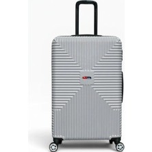 Away Quell Model Büyük Boy Gümüş Valiz