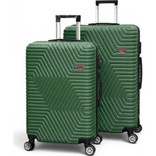 Away Dc Model 2’li Orta Boy + Büyük Boy Haki Yeşili Valiz Seti