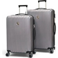 Away Grand Model Orta Boy + Büyük Boy Antrasit Valiz Seti