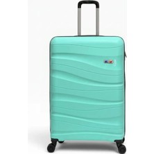 Away Dalgalı Model Büyük Boy Su Yeşili Valiz