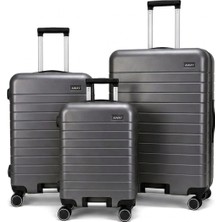 Away Prime Model 3’lü Kabin Boy + Orta Boy + Büyük Boy Antrasit Seti