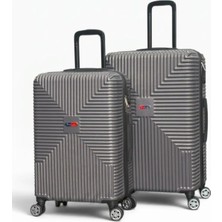 Away Quell Model 2’li Orta Boy + Büyük Boy Antrasit Valiz Seti
