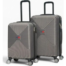 Away Quell Model 2’li Kabin Boy + Orta Boy Antrasit Valiz Seti