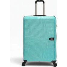 Away Çizgili Model Büyük Boy Su Yeşili Valiz