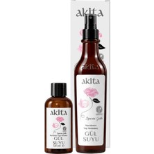 Akita Doğal Yağı Alınmamış Gül Suyu Seti 300mL