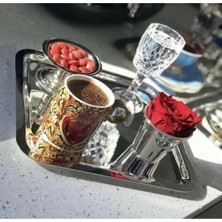 Silky Real 6 Adet Çelik Kare Sunum Tepsisi