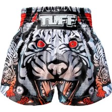 Tuff Muay Thai Shorts Boxing Trunks Traditional Style (TUF-MS613-GRY)