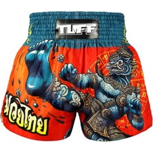 Tuff Muay Thai Shorts Boxing Trunks Traditional Style (TUF-MS687-RED)