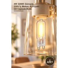 Yenilig 2 Adet CT-4222G G-9 LED Kapsül Ampul – 4W 3200K Günışığı, 220V Iç Mekan, Kompakt G9 Capsule Bulb