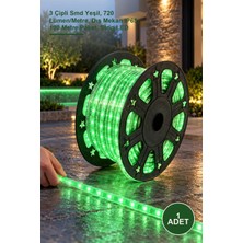 Yenilig 1 Adet CT-4552 Şerit LED 220 Volt – 3 Çipli Smd Yeşil, 720 Lümen/metre, Dış Mekan IP65, 100 Metre Paket, Strip LED