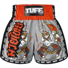 Tuff Muay Thai Shorts Boxing Trunks Retro Style (TUF-MSC103-GRY)