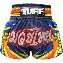 Tuff Muay Thai Shorts Boxing Trunks Traditional Style (TUF-MS616-BLU)
