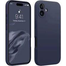 TeknoKapsül iPhone 16 Plus Kılıf First Silikon - Lacivert