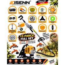 Eisenn AGRIMAX-X950 15 Parça Full Set Sırt Tipi Zeytin Silkeme Hasat Toplama +Çapalama Gtx Seri Tırpan Motoru