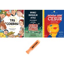 Redhouse Kidz Yayınları Taş Çorbası + Renkli Duygular Oteli + Benim Gibi Cesur 3 Kitap Set Kalem Hd