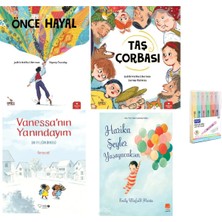 Epsilon Yayınevi Önce Hayal + Taş Çorbası + Vanessa'nın Yanındayım + Harika Şeyler Yaşayacaksın 4 Kitap Kalem Seti Hd
