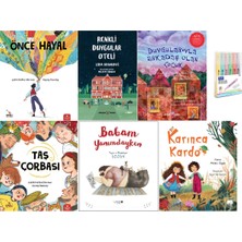 Redhouse Kidz Yayınları Önce Hayal + Renkli Duygular Oteli + Duygularıyla Arkadaş + Taş Çorbası + Babam Yanımdayken + Karınca Kardo Kalem Seti Hd