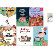 Redhouse Kidz Yayınları Önce Hayal + Renkli Duygular Oteli + Duygularıyla Arkadaş + Taş Çorbası + Babam Yanımdayken + Duygular Mutfağı Kalem Seti Hd