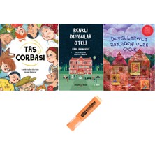 Redhouse Kidz Yayınları Taş Çorbası + Renkli Duygular Oteli + Duygularıyla Arkadaş Olan Çocuk 3 Kitap Set Kalem Hd