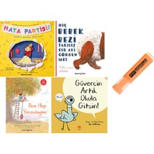 Okuyan Koala Hata Partisi + Hiç Bebek Bezi Takmış Bir Ayı Gördün Mü? + Güvercin Artık Okula Gitsin! + Ben Hep Yanındayım 4 Kitap Set Kalem Hd