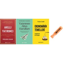 Epsilon Yayınevi Akıllı Yatırımcı + Yatırımın Altın Kuralları + Ekonominin Temelleri 3 Kitap Set Kalem Hd